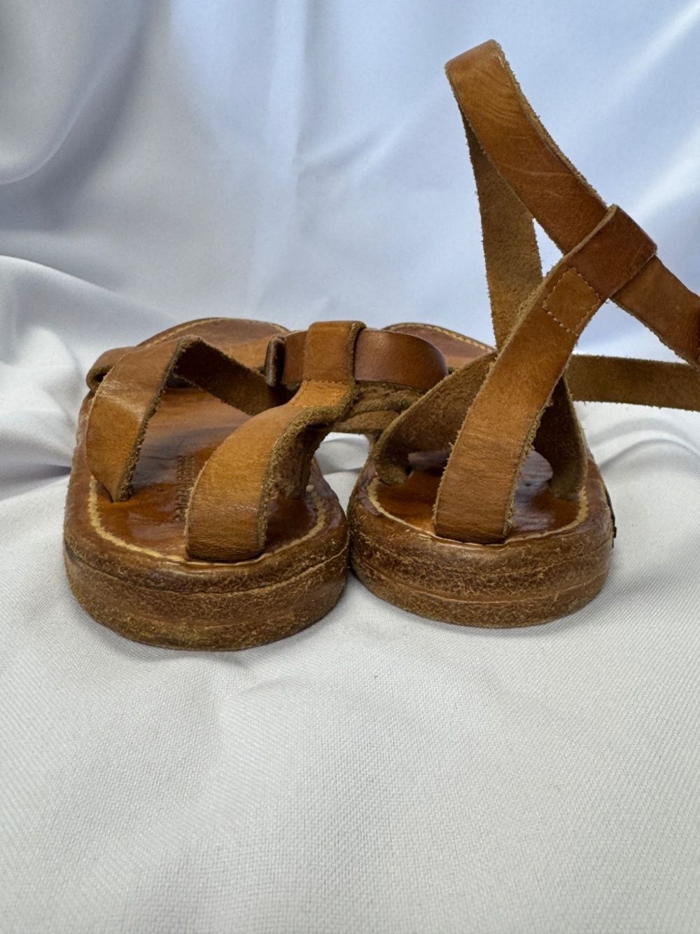 Golden Goose K Jacques St. Tropez Caramel Brown Sandal Size 7/38 - Picture 13 of 14